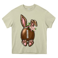 Mossy American Football Easter Bunny Heavy Core Tee - BundleAndBundleShop