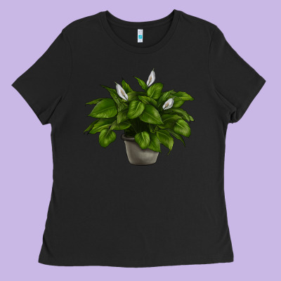 Peace Lily Ladies Tee Designed By Lillyallendesigns