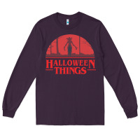 Plum Halloween Things Strange Halloween Long Sleeve Tee - lanVoArt