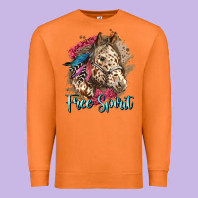 Free Spirit Appaloosa Horse Premium Sweatshirt Designed By Lillyallendesigns