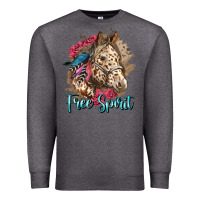 Charcoal Heather free spirit appaloosa horse Premium Sweatshirt - LillyAllenDesigns