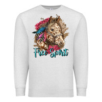 Oatmeal Heather free spirit appaloosa horse Premium Sweatshirt - LillyAllenDesigns