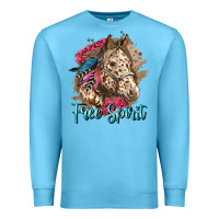 Ocean Blue free spirit appaloosa horse Premium Sweatshirt - LillyAllenDesigns