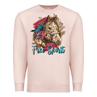 Pale Pink free spirit appaloosa horse Premium Sweatshirt - LillyAllenDesigns