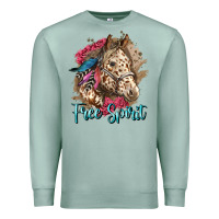 Seafoam free spirit appaloosa horse Premium Sweatshirt - LillyAllenDesigns