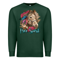 Sports Green free spirit appaloosa horse Premium Sweatshirt - LillyAllenDesigns