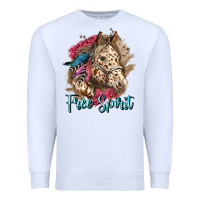 White free spirit appaloosa horse Premium Sweatshirt - LillyAllenDesigns