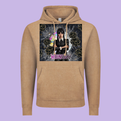 Gothic Girl With Black Rose Vintage Hoodie Designed By Tumblerdesignbyshophia