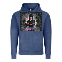 Vintage Denim gothic girl with black rose Vintage Hoodie - TumblerDesignByShophia