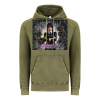 Vintage Olive gothic girl with black rose Vintage Hoodie - TumblerDesignByShophia