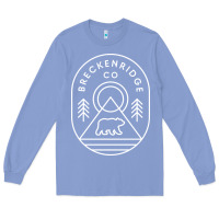 Colony Blue Breckenridge Colorado Bear Mountains Trees Hiking Long Sleeve Tee - lanVoArt
