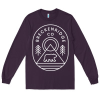 Plum Breckenridge Colorado Bear Mountains Trees Hiking Long Sleeve Tee - lanVoArt