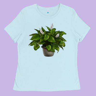 Peace Lily Ladies Tee Designed By Lillyallendesigns