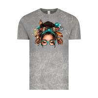 Cloud Rock american football messy bun Vintage Tee - texasbilliewilder
