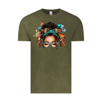 Vintage Olive american football messy bun Vintage Tee - texasbilliewilder