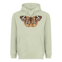 Matcha Common Buckeye Butterfly Heavyweight Hoodie - LillyAllenDesigns