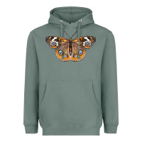 Sage Common Buckeye Butterfly Heavyweight Hoodie - LillyAllenDesigns
