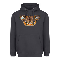 Smoke Common Buckeye Butterfly Heavyweight Hoodie - LillyAllenDesigns