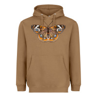 Toasted Coconut Common Buckeye Butterfly Heavyweight Hoodie - LillyAllenDesigns