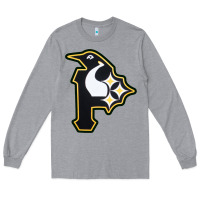 Heather Grey pittsburgh combined sports shirt and sticker Long Sleeve Tee - lanVoArt