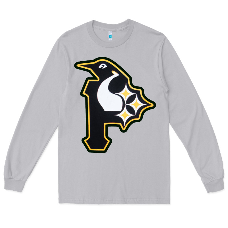 Pittsburgh Combined Sports Shirt And Sticker Long Sleeve Tee by lanVoArt | Teevron