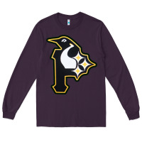Plum pittsburgh combined sports shirt and sticker Long Sleeve Tee - lanVoArt