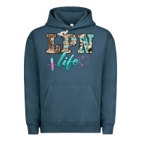 Pigment Midnight Navy western nurse lpn  life Urban Hoodie - BarkalooDesign
