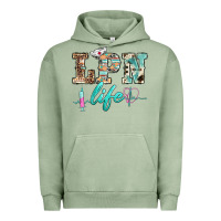 Pigment Oil Green western nurse lpn  life Urban Hoodie - BarkalooDesign