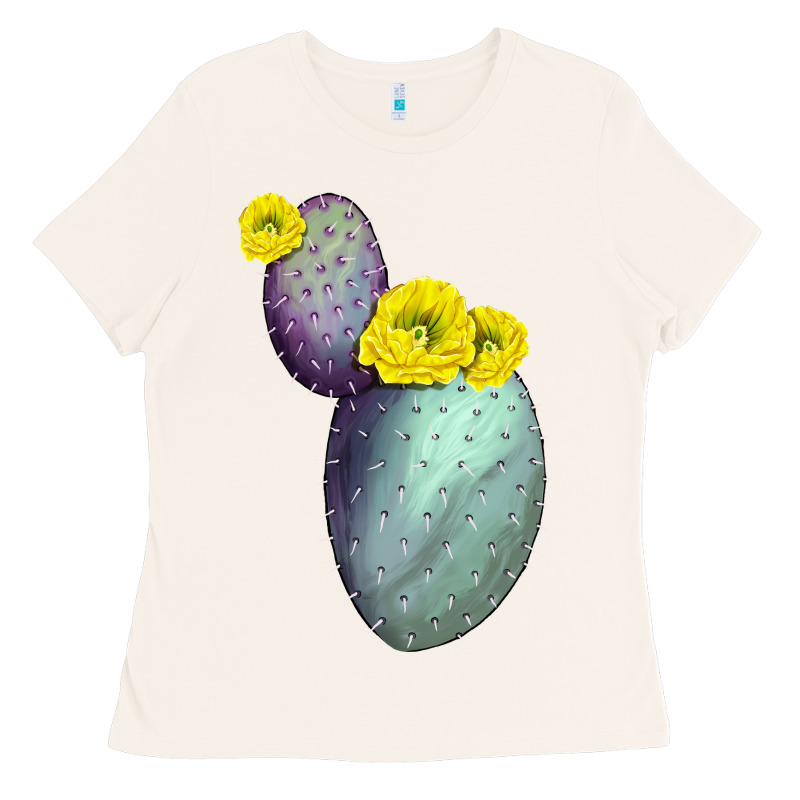 Opunthia Santa Rita Cactus Ladies Tee by LillyAllenDesigns | Teevron