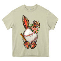 Mossy Baseball Easter Bunny Heavy Core Tee - BundleAndBundleShop