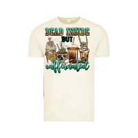Vintage Arctic dead inside but caffeinated skeleton coffee cups Vintage Tee - Jasminsmagicworld
