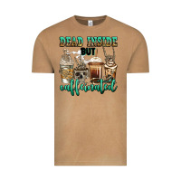Vintage Camel dead inside but caffeinated skeleton coffee cups Vintage Tee - Jasminsmagicworld