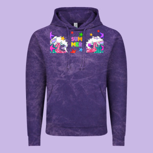 Summer Vintage Hoodie Designed By Tumblerdesignbyshophia