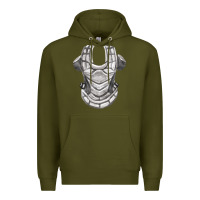 Army Green Chest Protector Fa Element Premium Hoodie - FaDigitalArtStudio