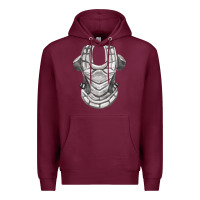 Burgundy Chest Protector Fa Element Premium Hoodie - FaDigitalArtStudio