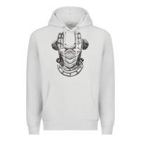 Dove Grey Chest Protector Fa Element Premium Hoodie - FaDigitalArtStudio