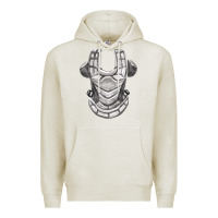 Oatmeal Heather Chest Protector Fa Element Premium Hoodie - FaDigitalArtStudio