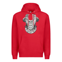 Red Chest Protector Fa Element Premium Hoodie - FaDigitalArtStudio