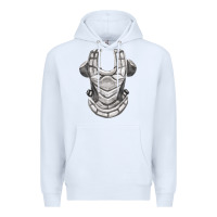 White Chest Protector Fa Element Premium Hoodie - FaDigitalArtStudio