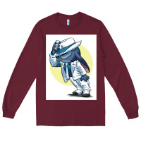 Burgundy michael jackson 5 Long Sleeve Tee - lanVoArt