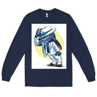 Navy michael jackson 5 Long Sleeve Tee - lanVoArt