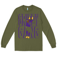 Army Green Justin Jefferson -Griddy Gang Long Sleeve Tee - lanVoArt