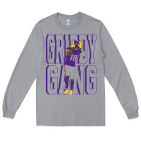 Heather Grey Justin Jefferson -Griddy Gang Long Sleeve Tee - lanVoArt