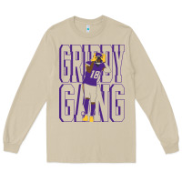 Mushroom Justin Jefferson -Griddy Gang Long Sleeve Tee - lanVoArt