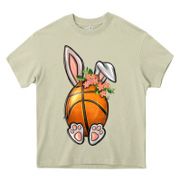 Mossy Basketball Easter Bunny Heavy Core Tee - BundleAndBundleShop
