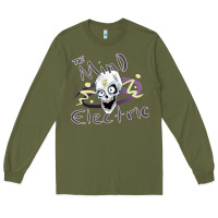 Army Green the mind electric Long Sleeve Tee - lanVoArt