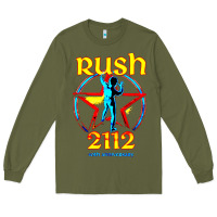Army Green rush blue starman 2112  40th anniversary Long Sleeve Tee - lanVoArt