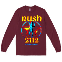 Burgundy rush blue starman 2112  40th anniversary Long Sleeve Tee - lanVoArt