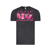 Vintage Black In October We Wear Pink with Breast Cancer Coffee Vintage Tee - texasbilliewilder