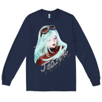 Navy Vintage Retro Action Bayonetta Adventure Game Birthday Gift Long Sleeve Tee - lanVoArt